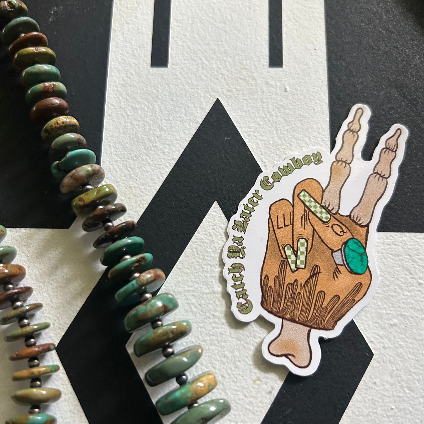 Later cowboy sticker