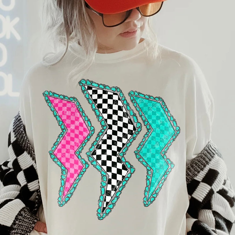 Neon Lightning Tee