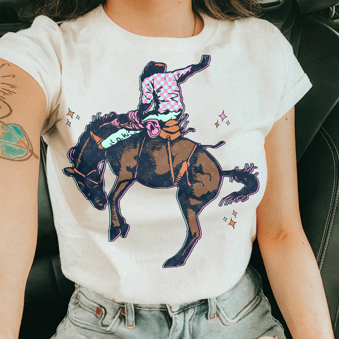 Pink Rodeo Rider Tee