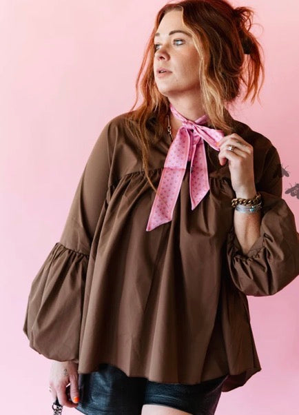 THE BRAZOS TOP *MOCHA