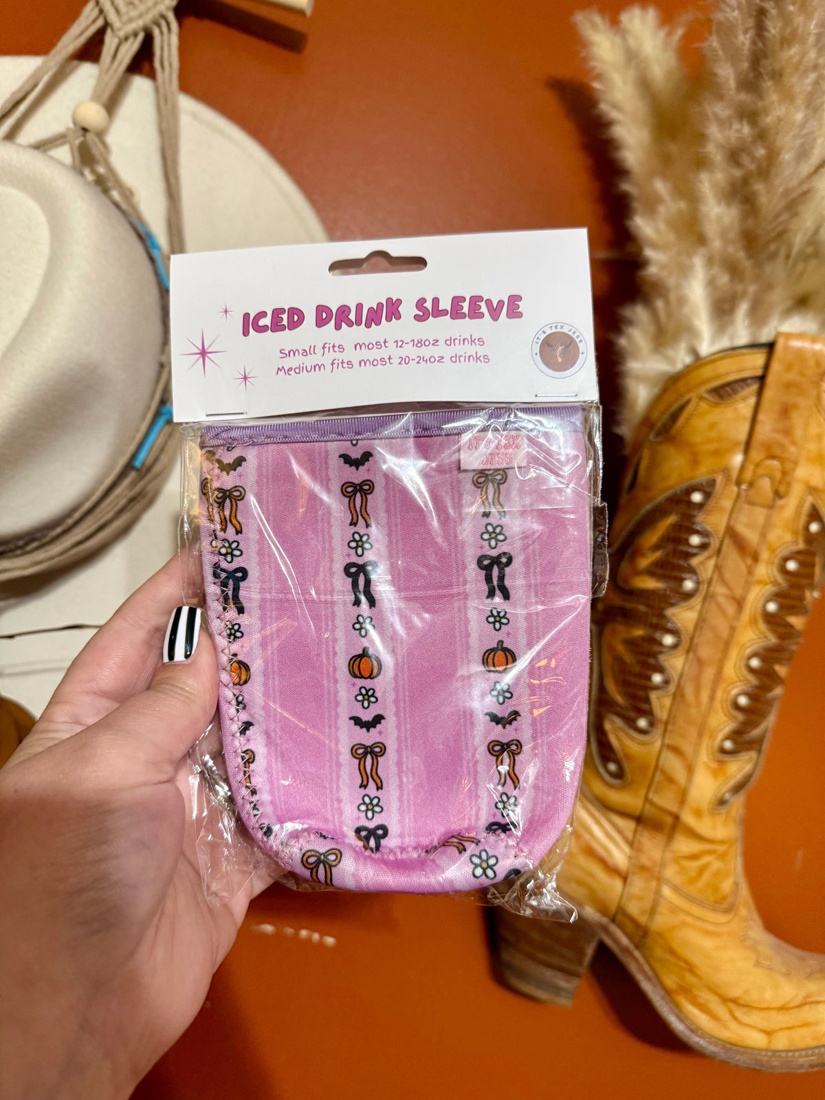 Iced Drink Sleeves – Western, Floral & Halloween Prints
