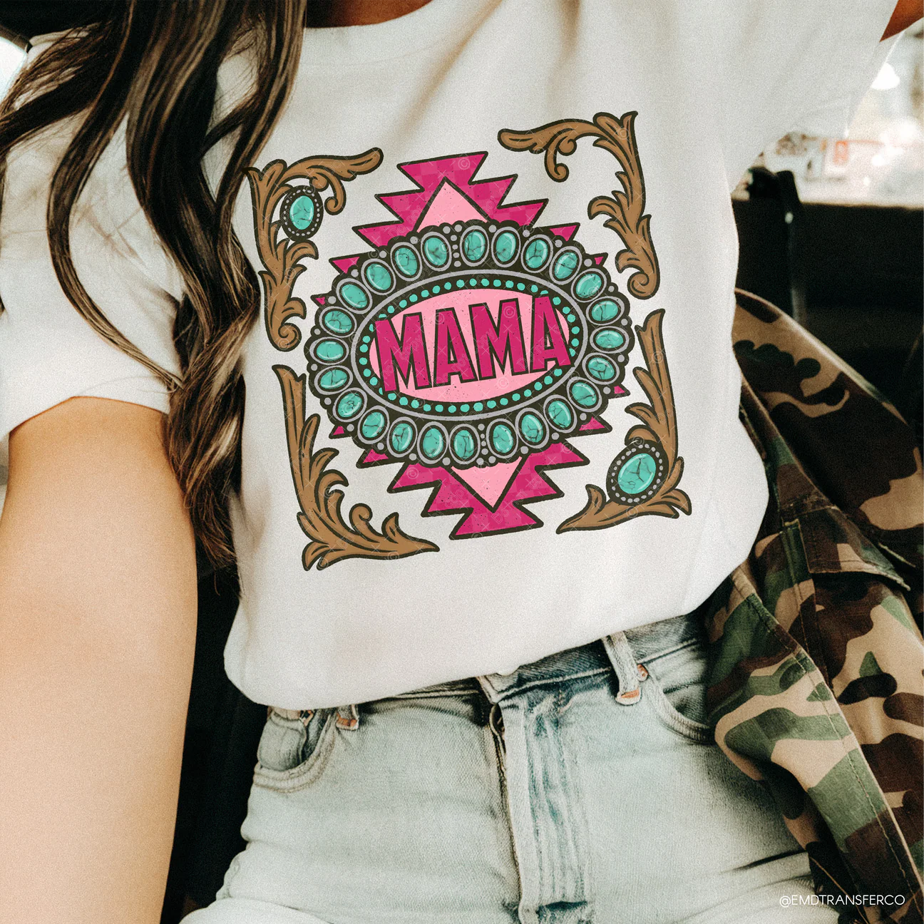 Pink Aztec Mama Tee