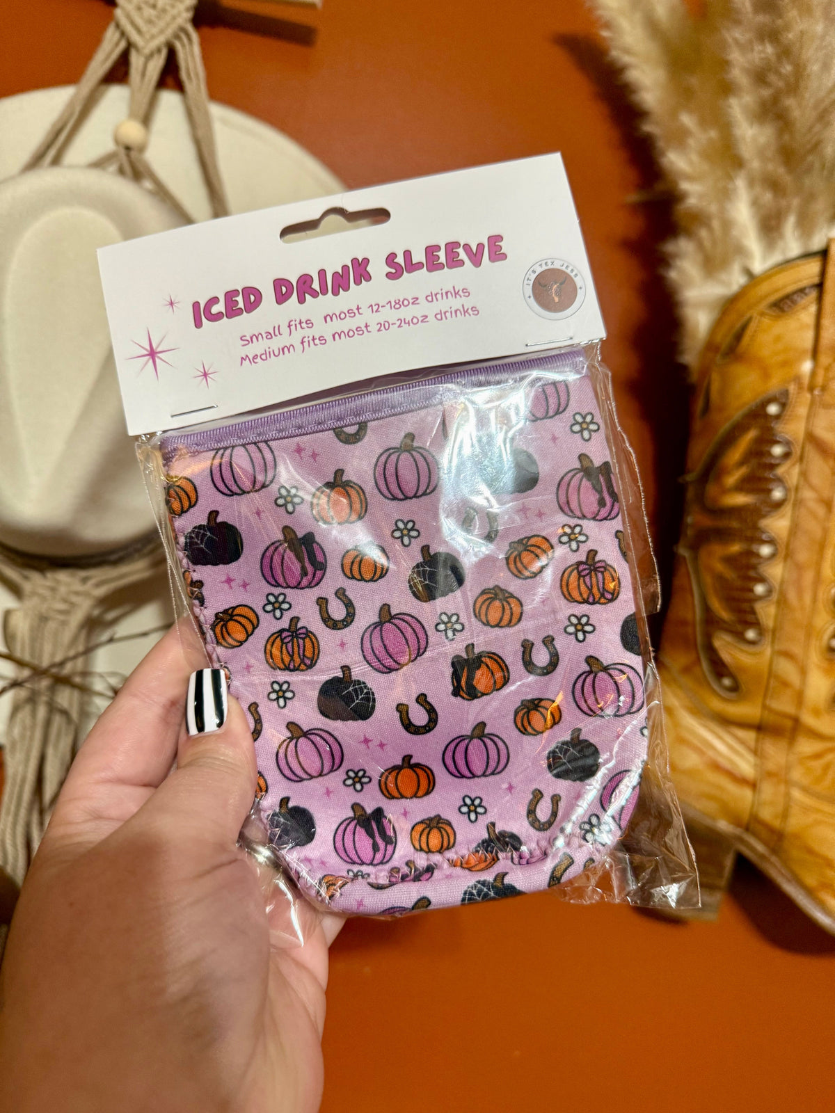 Iced Drink Sleeves – Western, Floral & Halloween Prints