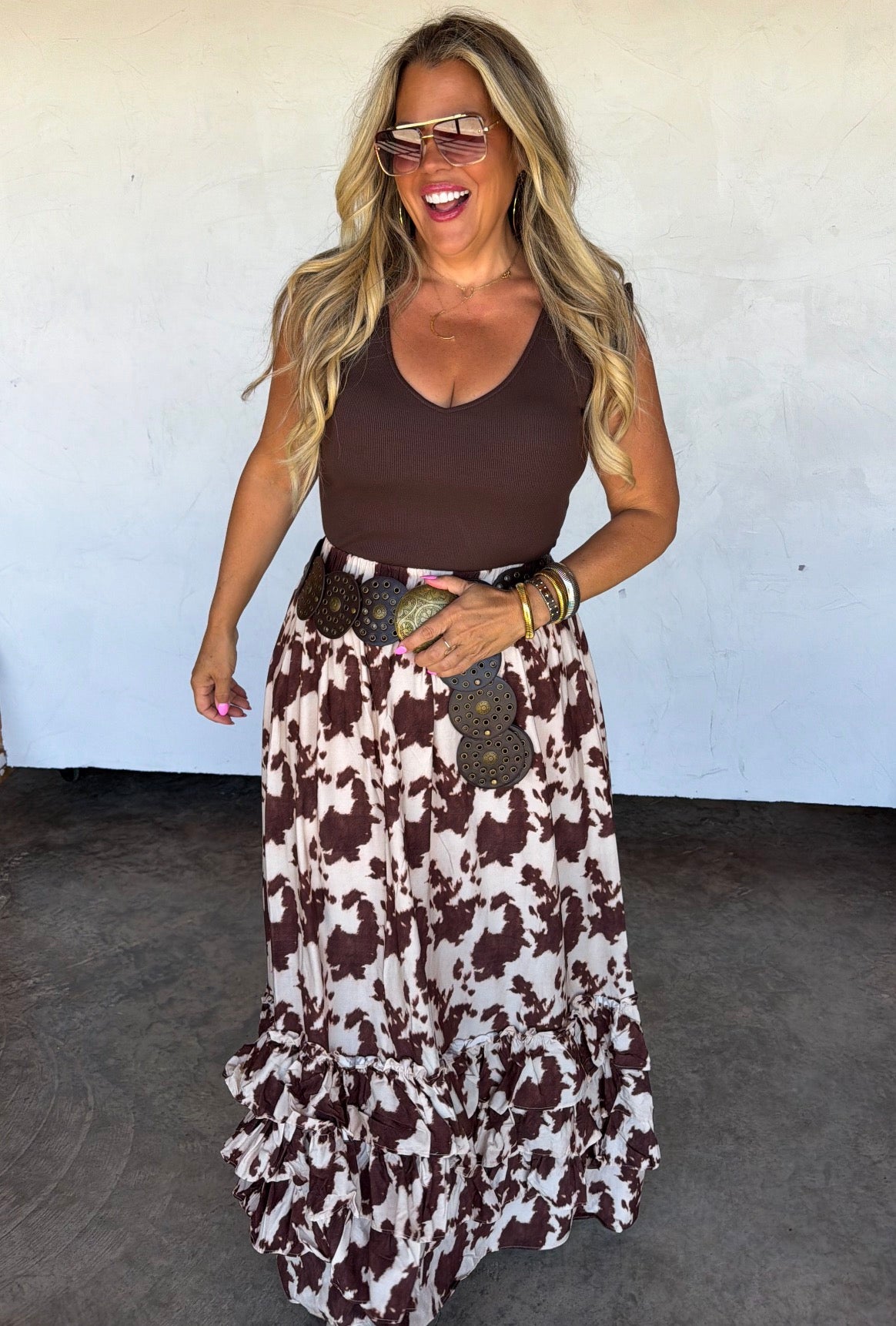 Western Wander Maxi Skirt