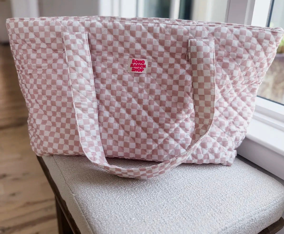 Western Carryall Quilted Tote Bag
