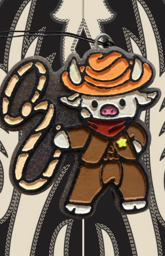 Cow-Boy Car Freshie
