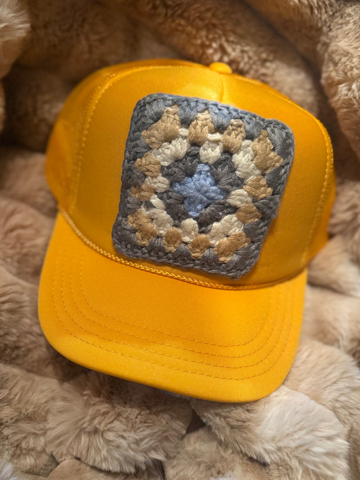Pre Order - THE FAMOUS GRANNY SQUARE PATCH HAT!