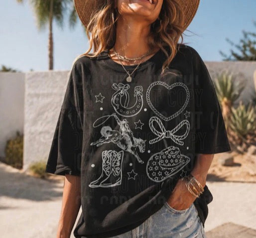 Western Sketch Graphic Tee
