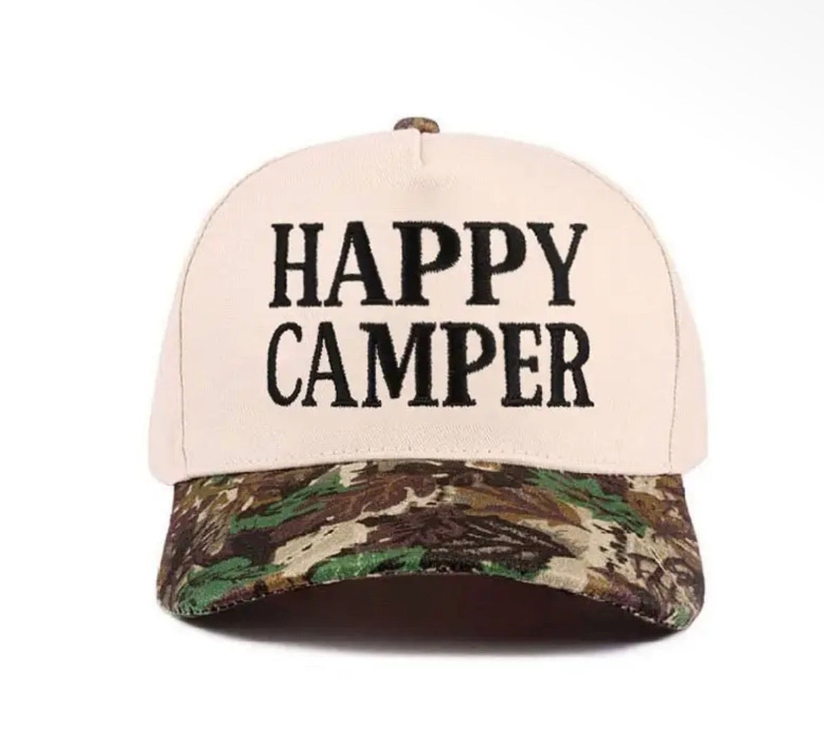 Happy Camper Cotton Hat
