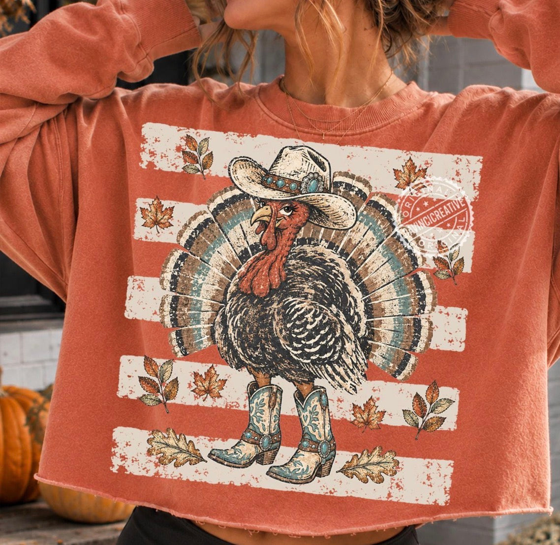Cowboy Turkey Crewneck
