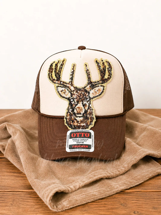 Sequin Outdoorsman Trucker Hats