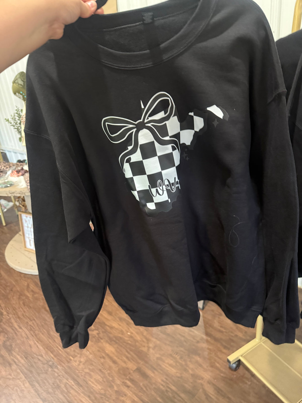 Wv Checkered Crewneck