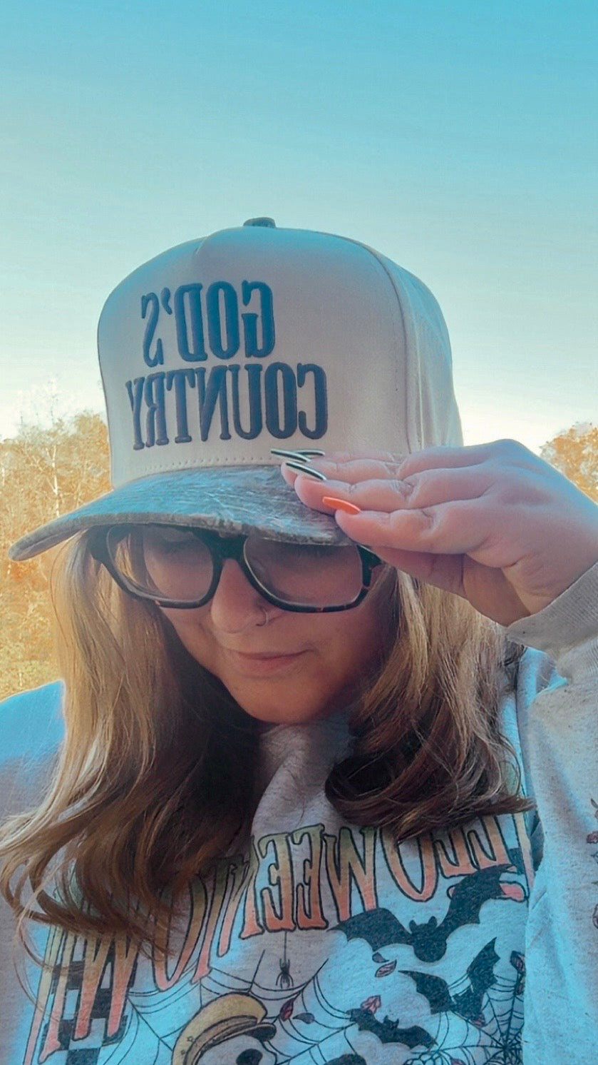 God’s Country Cream & Camo Bill Hat