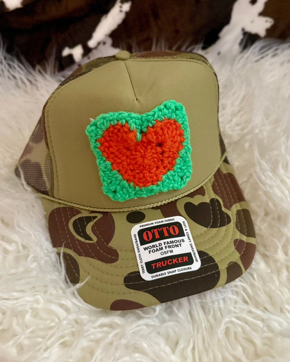 Fall Granny Square Trucker Hats