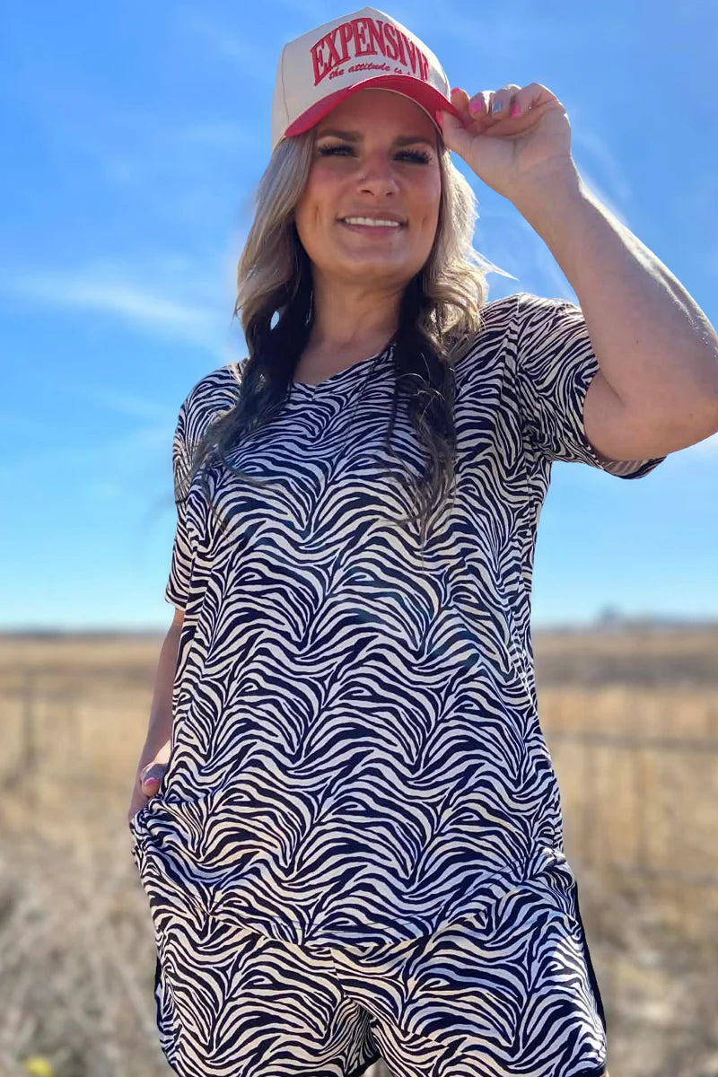 COWGIRL SAFARI V-NECK TOP