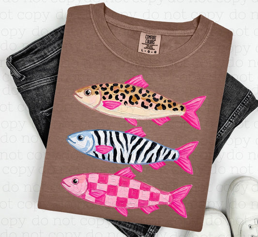 Animal Print Fishy Tee