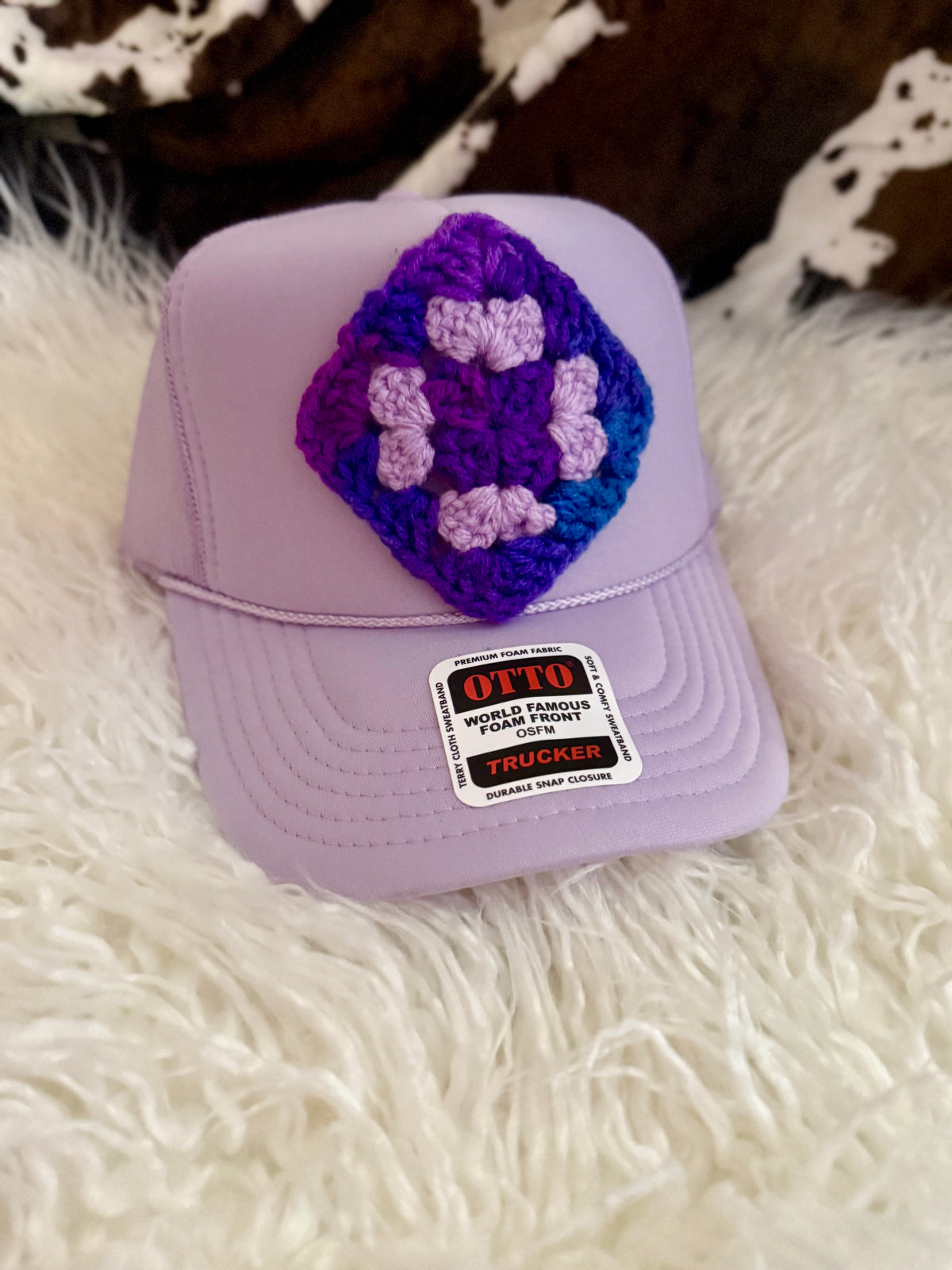 The Dolly Granny Square Trucker Hats