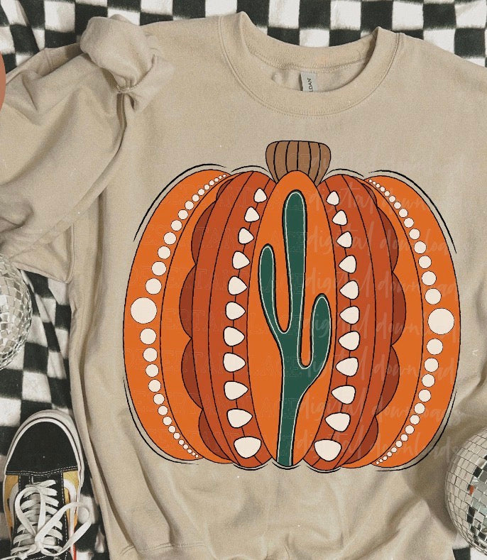Western Pumpkin Crewneck