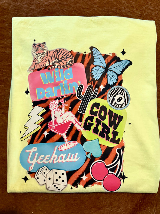 retro cowgirl tee