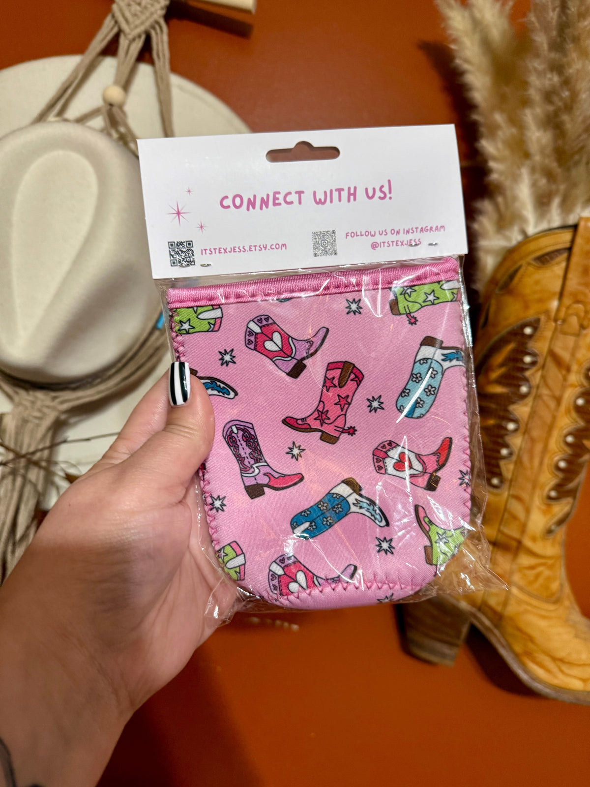 Iced Drink Sleeves – Western, Floral & Halloween Prints