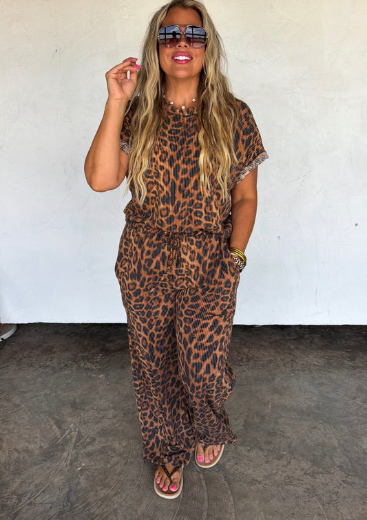 Leopard Pant Set