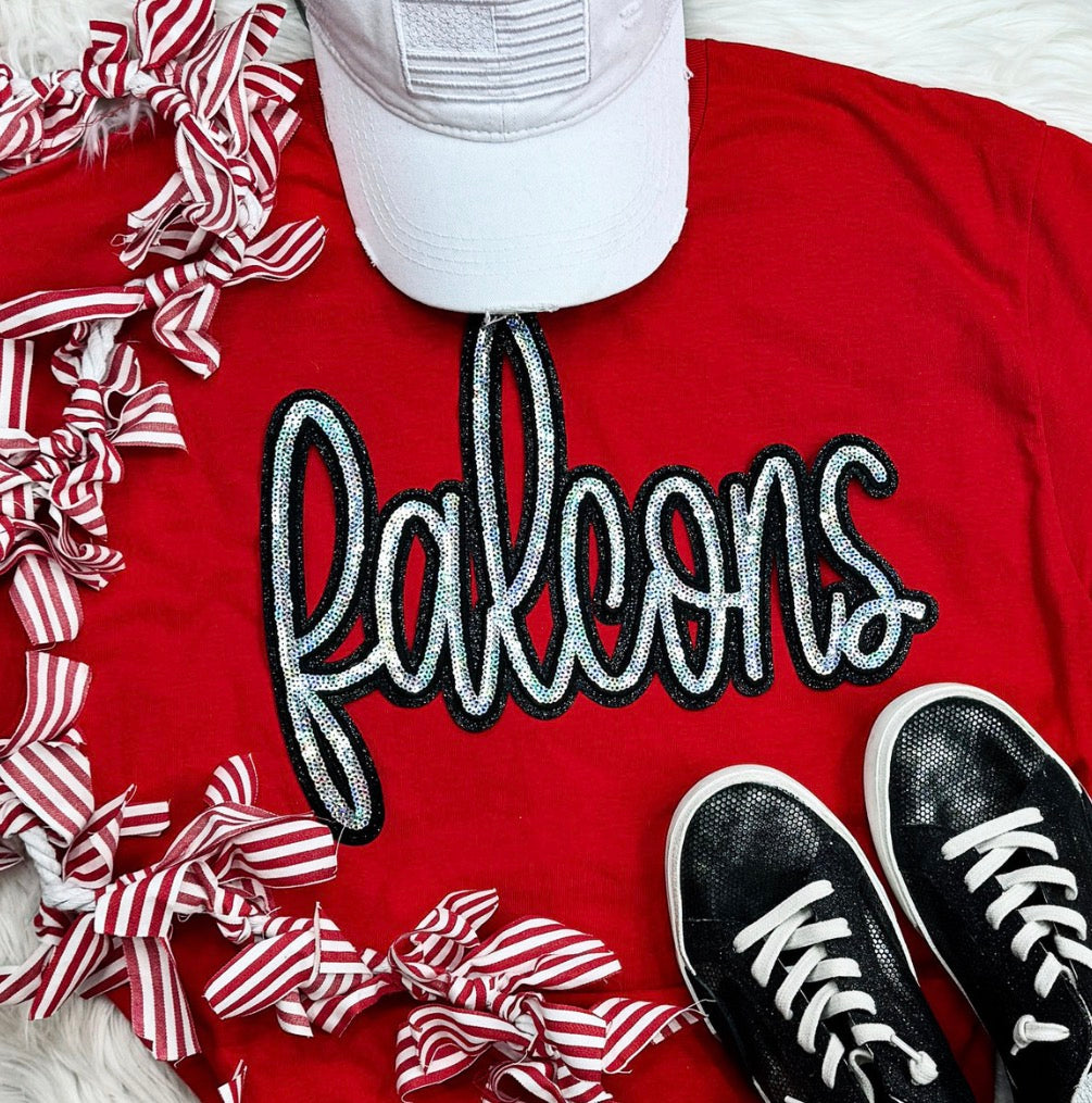 Sequin Falcons Tee