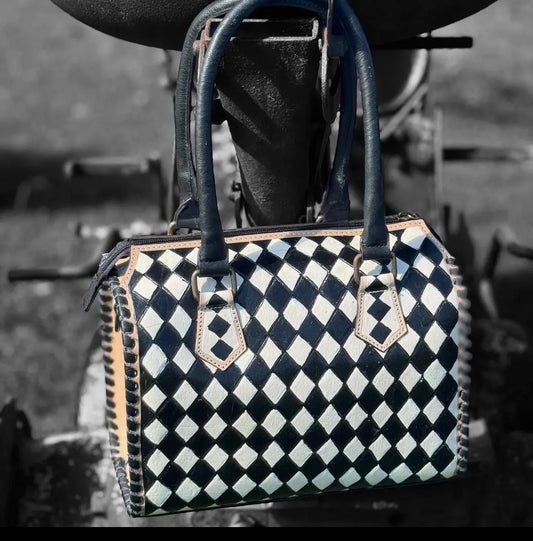 Speedy Checkered Purse