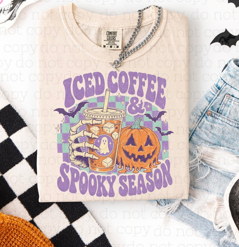 Iced Coffee & Spooky Tee