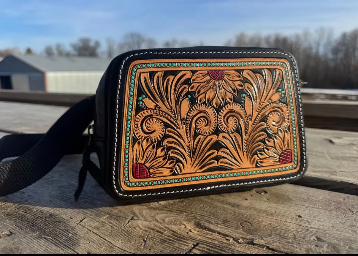 Tooled Belt Bag
