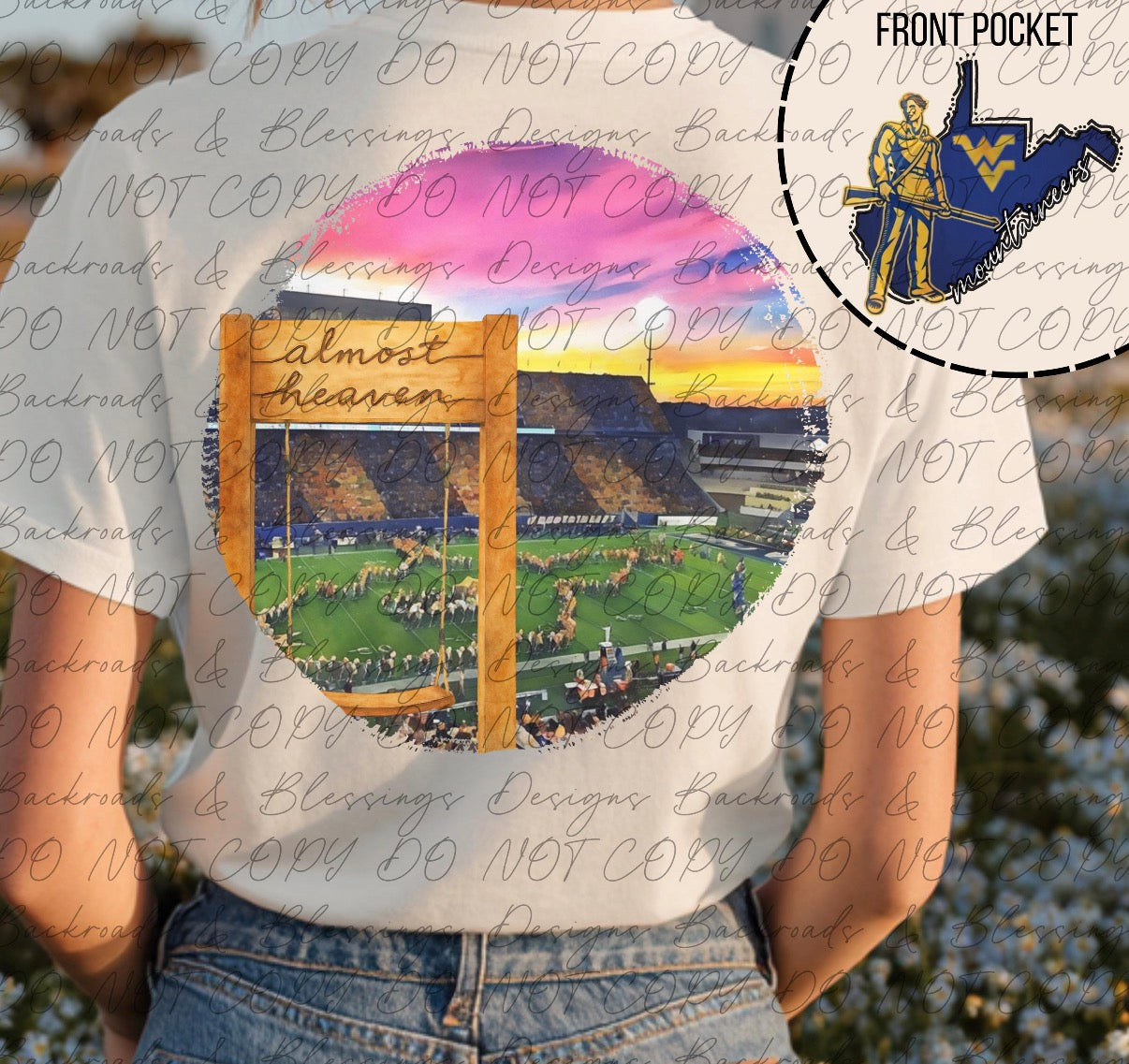 Almost Heaven - WVU tee