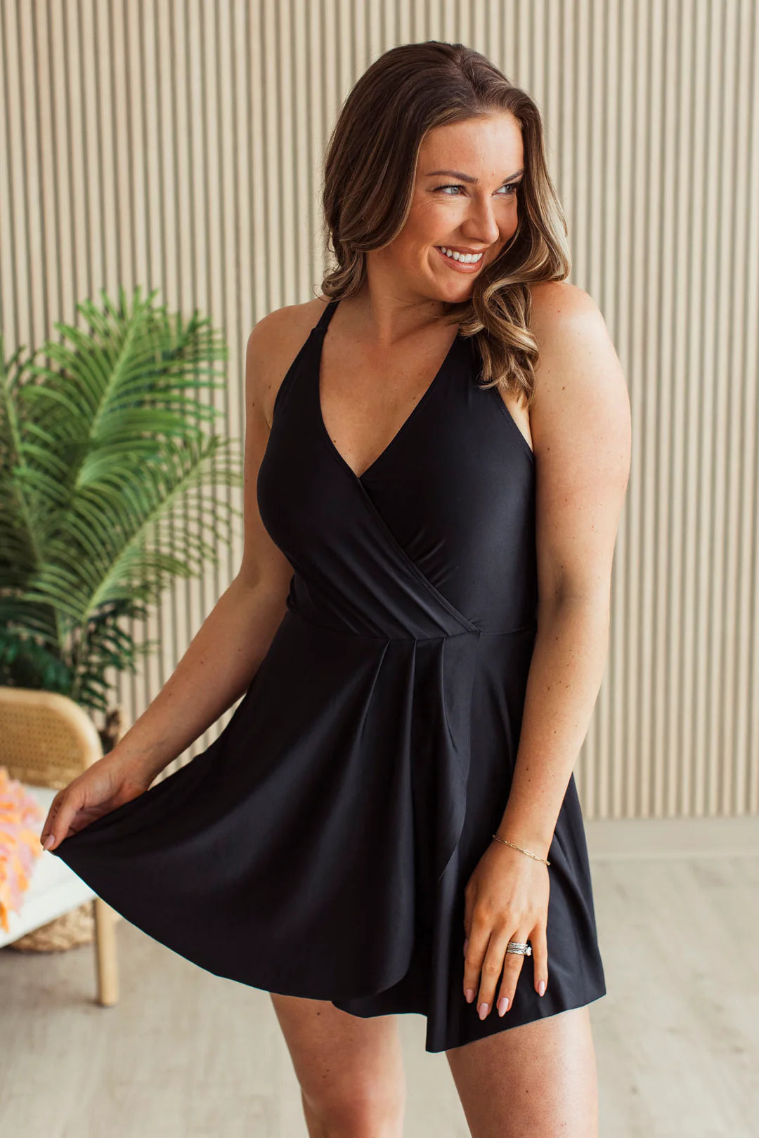 Shimmering Waters Swim Dress