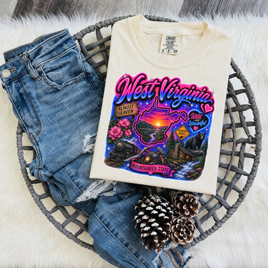 Wv airbrush style tee