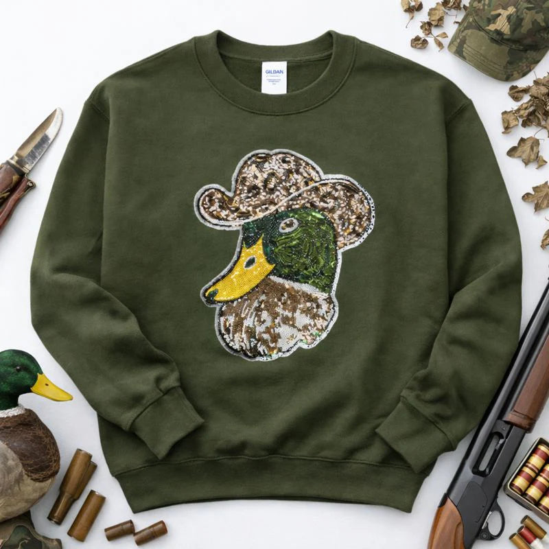 Sequin Patch Outdoorsman Crews