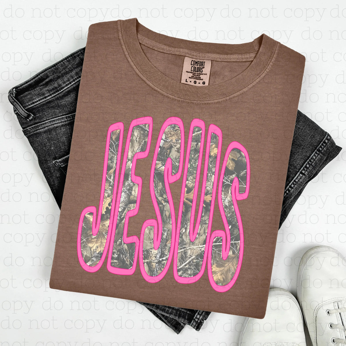 Camo Jesus Tee