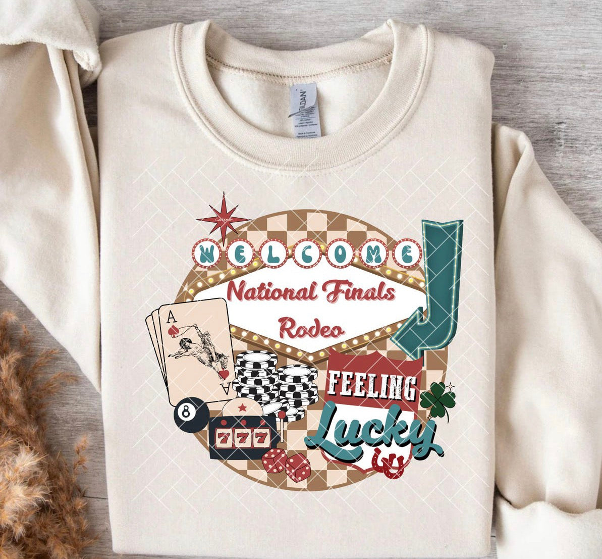 Feeling Lucky Rodeo Crewneck Sweatshirt